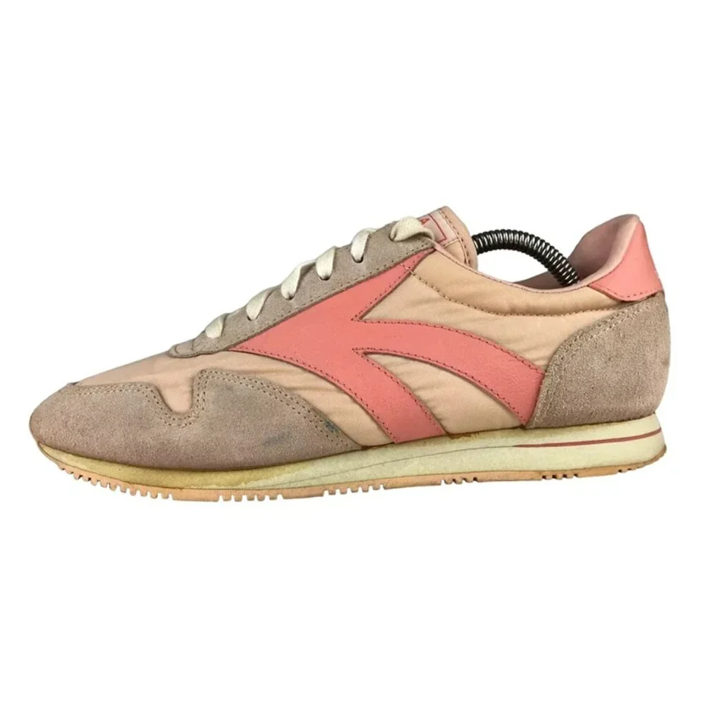 USA Olympics Womens Pink Cushioned Almond Toe Lace Up Sneaker Shoes Size US 8.5B